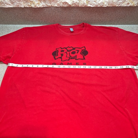 RIOT GAMES red t-shirt original stock 2015 size XXL - Picture 10 of 11